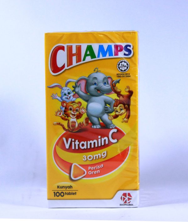 Champs Vit C Tabs 30mg (Orange) x 100's