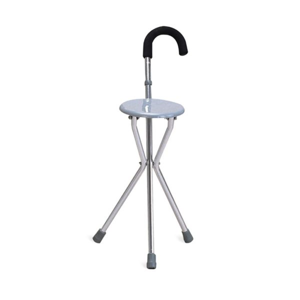 Quad Cane w Seat FS911L x Each (YC)