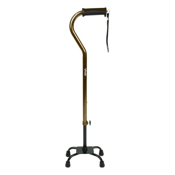 Quad Cane N/Base Brown (Esco)