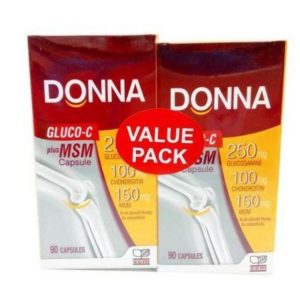 Donna Gluco-C Plus MSM Caps 2x90's