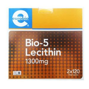 Eurobio Bio-5 Lecithin Caps 1300mg 2x120's
