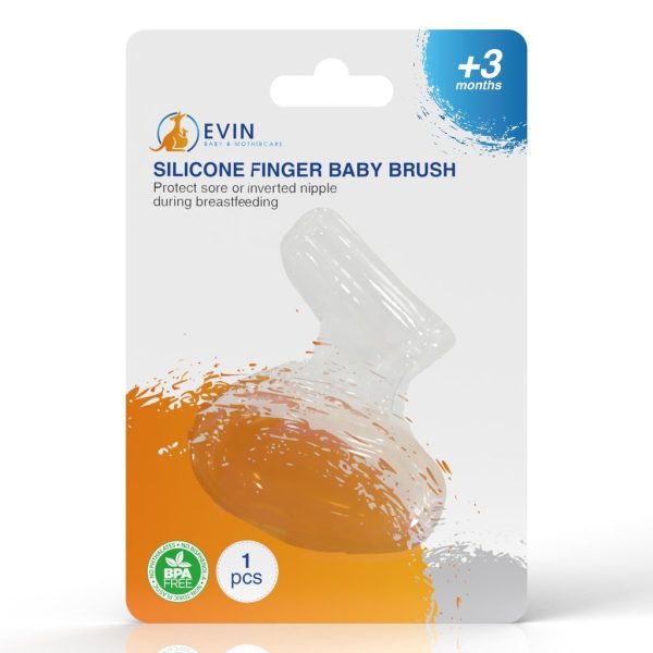 Evin Silicone Finger Baby Brush x Each