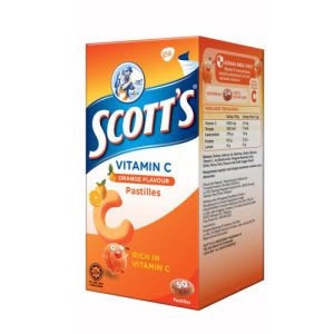 Scotts Vit C Pastilles Orange x 50's