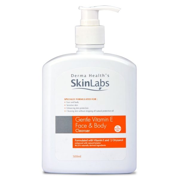 SkinLabs Gentle Vit.E Face & Body Cleanser x 500ml