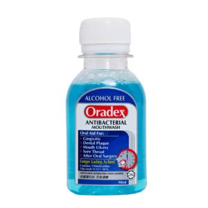 Oradex AntiBacterial Mouthwash x 90ml