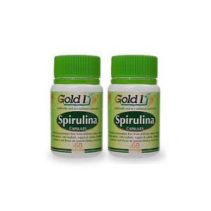 Gold Life Spirulina Caps 2x60's