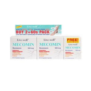 Live-Well Mecomin Tabs 500mcg 2x90's Free 60's
