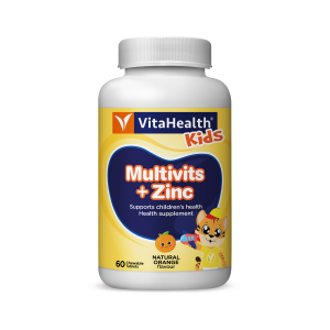 Vita Kids Multivits + Zinc Tabs x 60's (Orange)