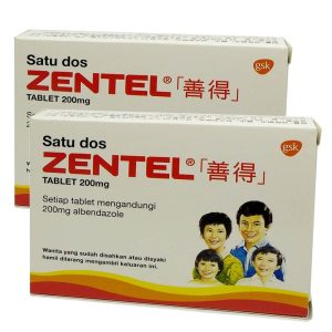 Zentel Tabs 200mg 2x2's