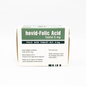 Folic Acid Tabs 5mg 10x10's (HOVID)
