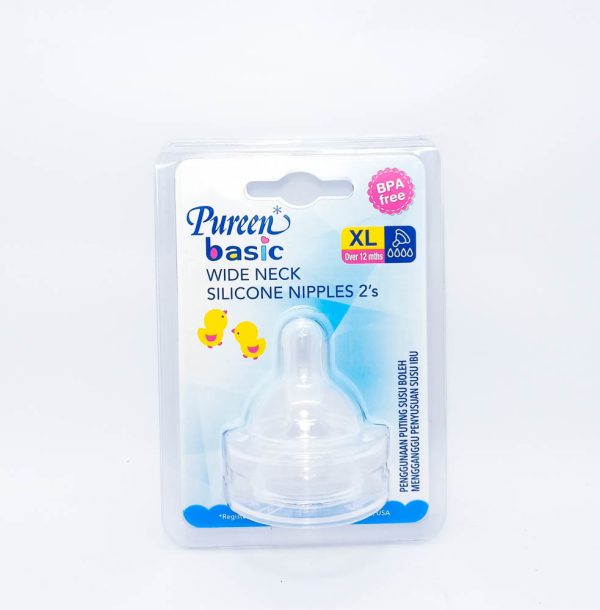 Pureen Basic W/Neck Sili/Nipples(XL)x2's