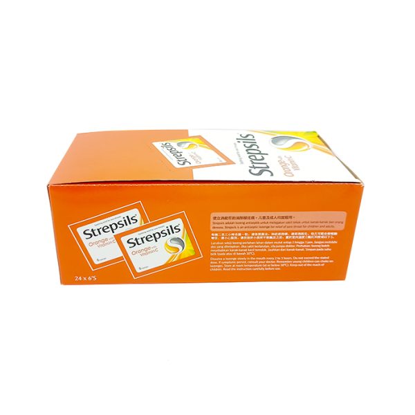 Strepsils Orange w Vitamin C  24 x 6's