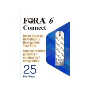 FORA 6 Glucose Test strips x 25's
