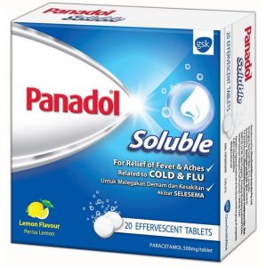 Panadol Soluble Tabs 500mg (Lemon) x 20's