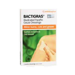 Bactigras 5cm x 5cm x 5's
