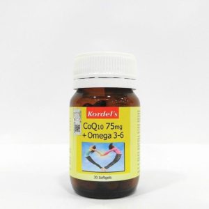 Kordels CoQ10 75mg + Omega 3-6 x 30's