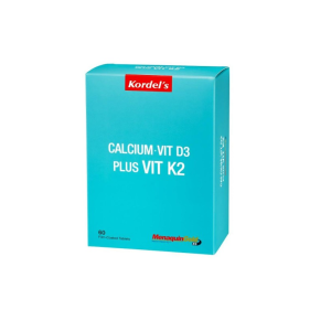 Kordels Cal + Vit D3 Plus Vit K2 Tabs x 60s
