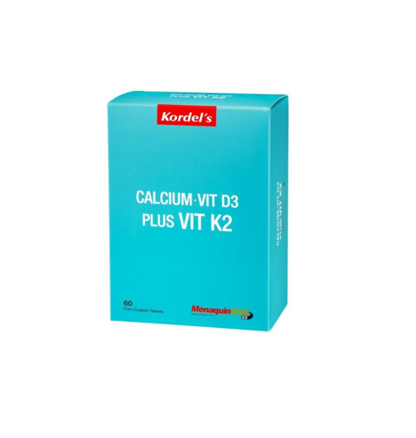 Kordels Cal + Vit D3 Plus Vit K2 Tabs x 60s