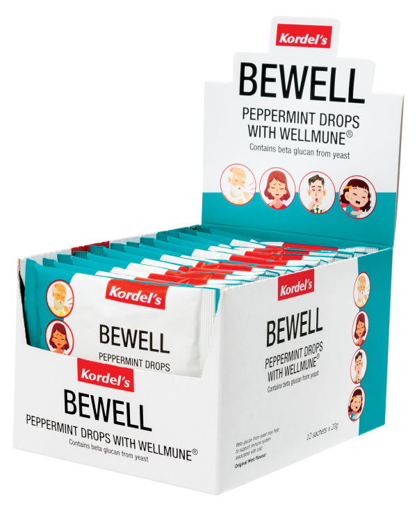 Kordels Bewell Peppermint Drops Loz. 12x8's