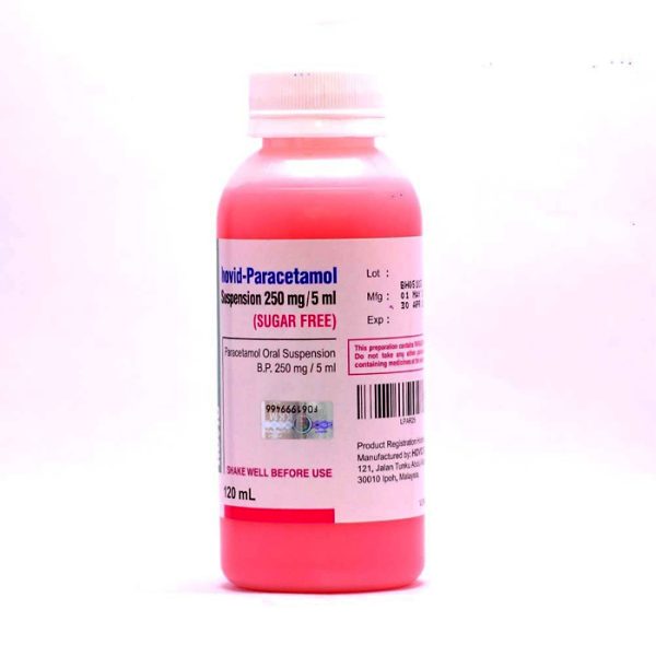 Paracetamol Susp 250mg/5ml x 120ml