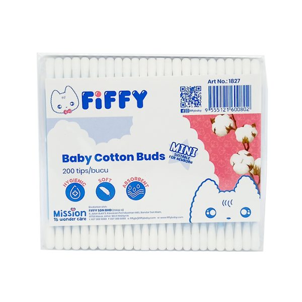 Fiffy Cotton Buds In Zipper Bag (1827)