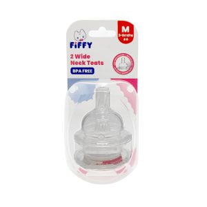 Fiffy Wide Neck Nipples (18190-M) x 2's