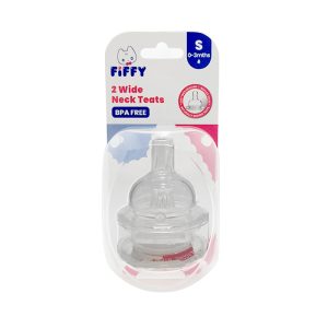 Fiffy Wide Neck Nipples (18190-S) x 2's