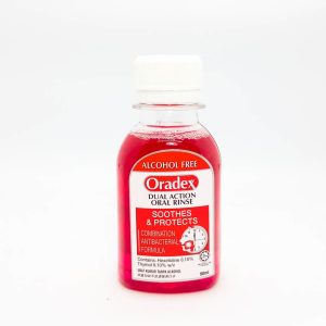 Oradex Dual Action Oral Rinse x 90ml (Red)