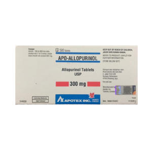 Apo-Alluporinol Tabs 300mg 50x10's