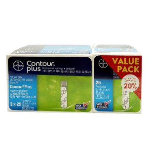 Contour Plus Test Strips (V/Pack)(Off 20%) 3 x 25's