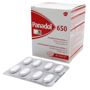 Panadol 650mg Caplets x 80's