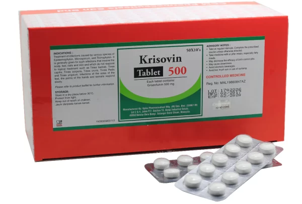 Krisovin 500 Tabs 50x10's