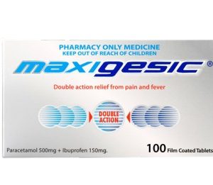 Maxigesic Tabs 500mg/150mg 10x10's