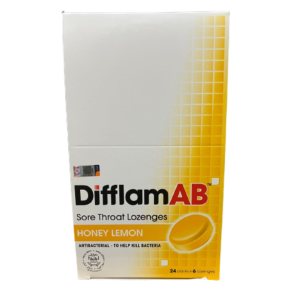 DifflamAB Sore Throat Loz 24 x 6's (Honey Lemon)