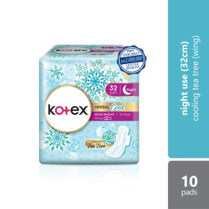 Kotex Herbal Cool Maxi Night Wing (Tea Tree) x 10's