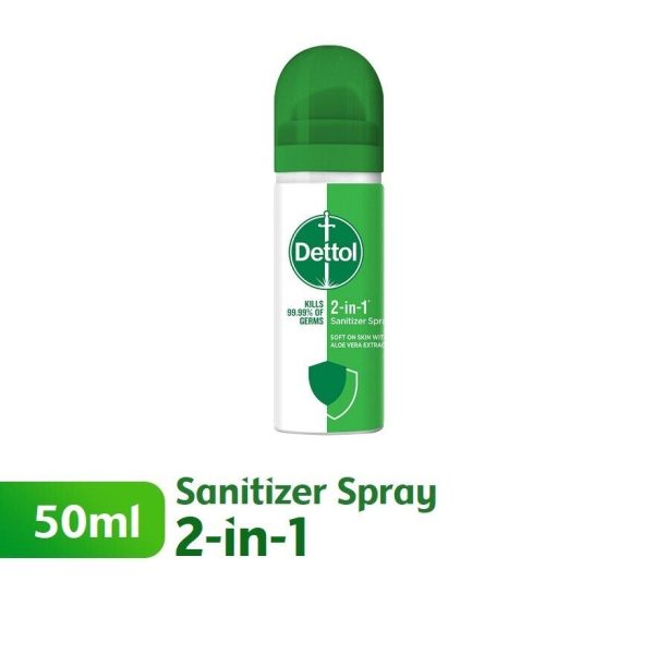 Dettol Hand Sanitizer 2 in 1 Spray x 50ml