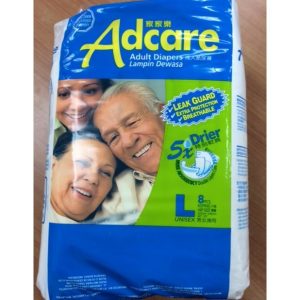AD Care Adult Diapers (L) x 8's