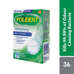 Polident Whitening Daily Cleanser Tabs x 36's (Pek Nilai Jimat 15%)