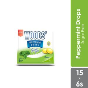 Woods Pepemint Loz S/Free(Lemon) 15x6's