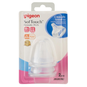 Pigeon Softouch PPlus W/Neck Nipple (LL)-Y cut 9+Months (79664) x 2's