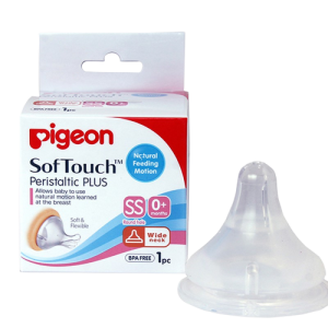 Pigeon Softouch W/Neck Nipple (SS) 0+Months (79660) x 1's