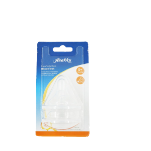 Anakku Wide Neck Silicone Teats 12+Months ( XL) (163-121) x 2's