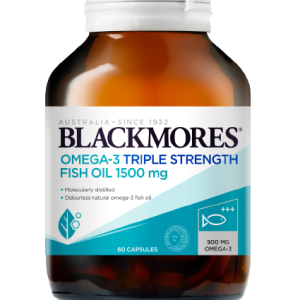 B/Mores Omega-3 Triple Strength Fish Oil Caps 1500mg x 60's