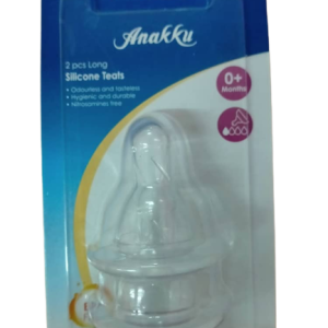 Anakku Long Silicone Teats 0+Months (S) (163-114) x 2's