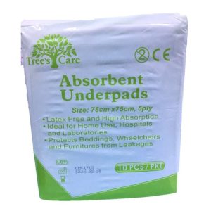 Underpads 75cm x 75cm x 10's (Tree's Care)