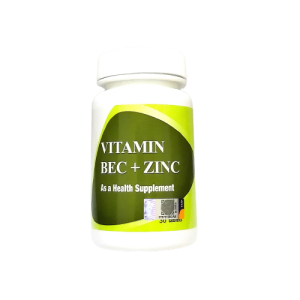 Vitamin BEC + Zinc Tabs c 30's