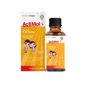 Actimol Suspension 250mg 6-12 Years (Orange) x 60ml