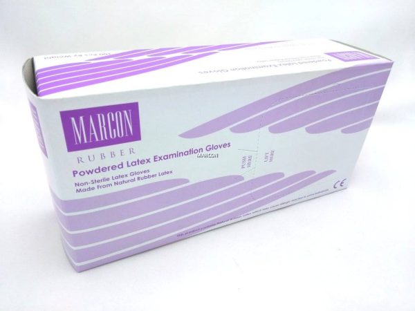 Marcon Latex Exam. Gloves (L) x 100's (Powdered)
