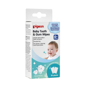 Pigeon Baby Tooth & Gum Wipes 6+ Months (Natural) x 20's (79822)
