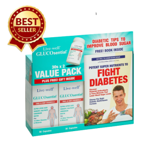 Live-Well Glucosential 2x30's (Value Pack) FOC Pill Box